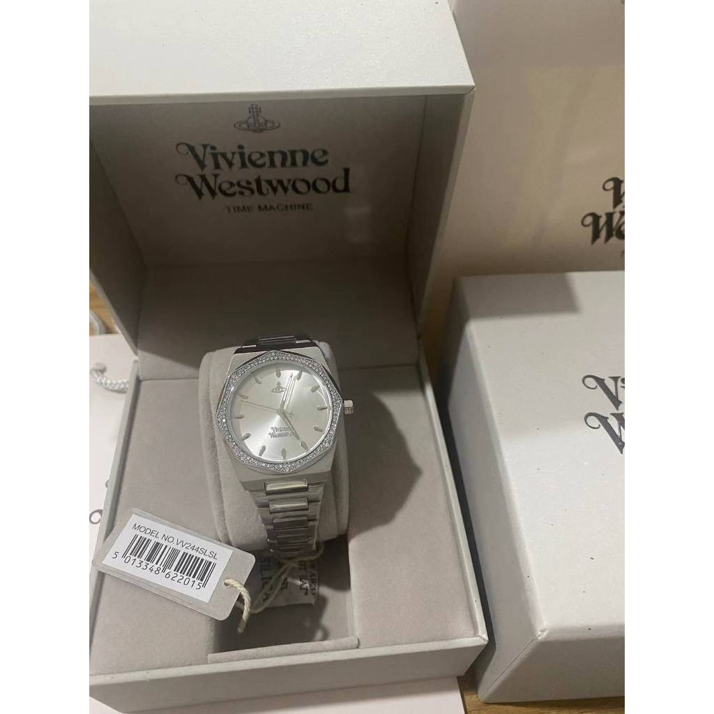 นาฬิกา Vivienne Westwood นาฬิกาข้อมือผู้หญิง นาฬิกาผู้หญิง แบรนด์เนม Brandname รุ่น VV244GRGD VV244SLSL VV244GDGR 34mm