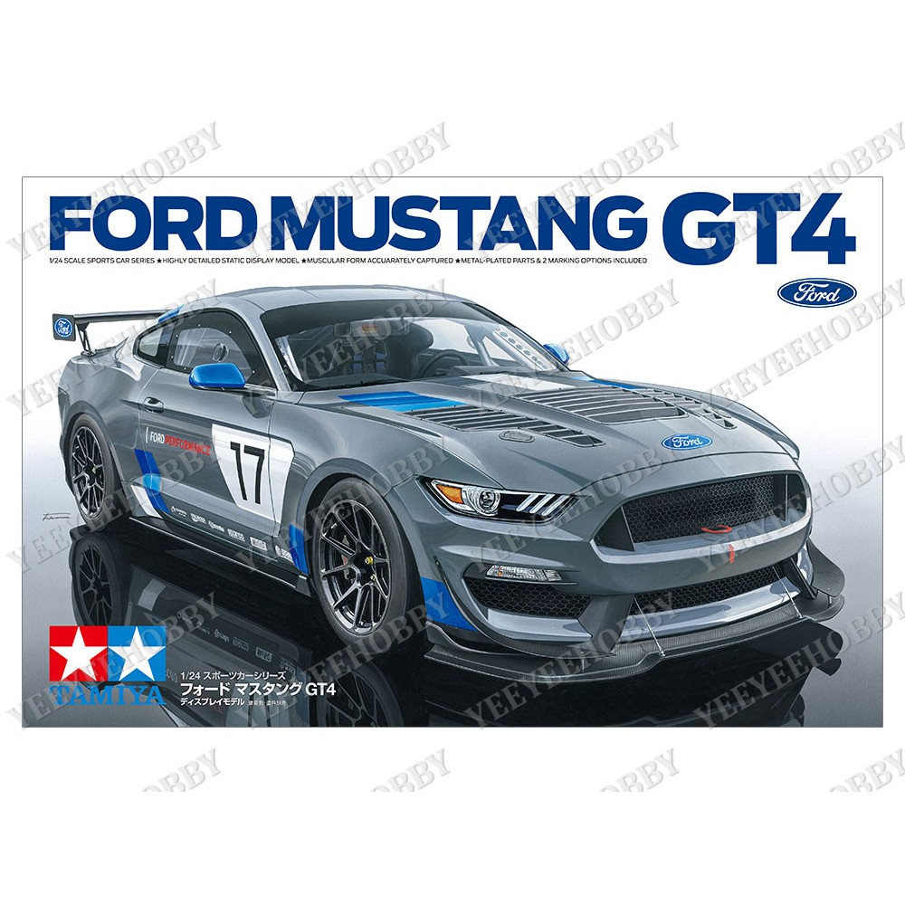 TAMIYA ASSEMBLY MODEL - 1/24 FORD MUSTANG GT4 CAR