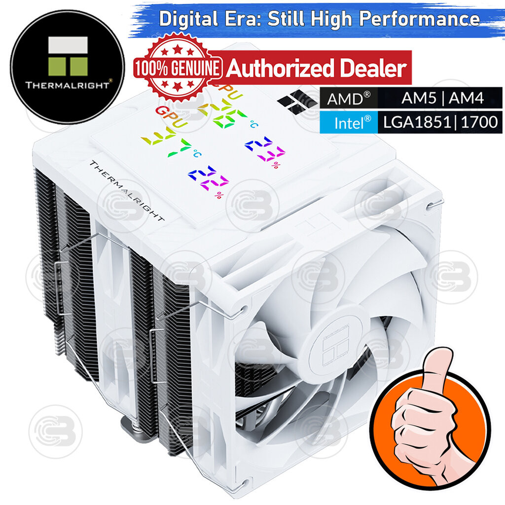 [CoolBlasterThai] Thermalright Peerless Assassin 120 Digital WHITE (AM5/LGA1851 Ready) ประกัน 6 ปี