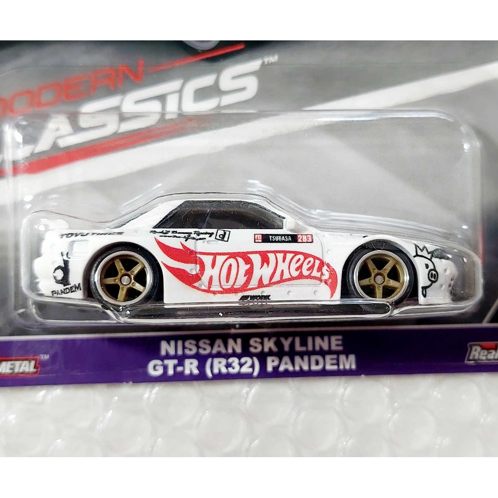i17 โมเดลรถขนาดเล็ก 🌱 Hot Wheels Premium Nissan Skyline GT-R R32 PANDEN スカイライン パンデン ญี่ปุ่น ใหม่