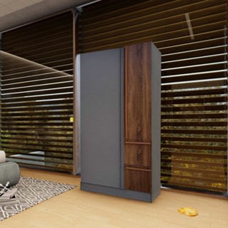 GlobalHouse DELICATO ตู้เสื้อผ้า 90 ซม. รุ่น W-901 ขนาด 90X5…