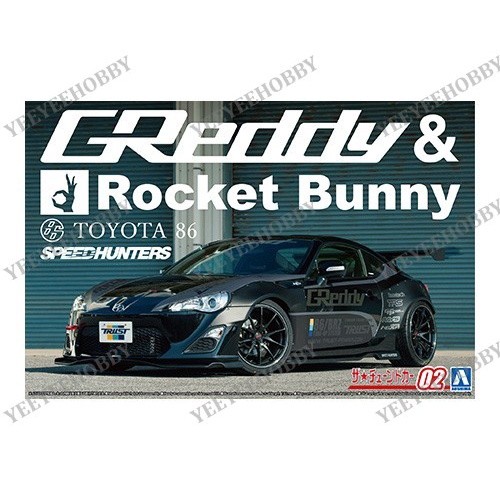 AOSHIMA MODEL - 1/24 ZN6 TOYOTA86 12 GREDDY & ROCKET BUNNY VOLK RACING VER.