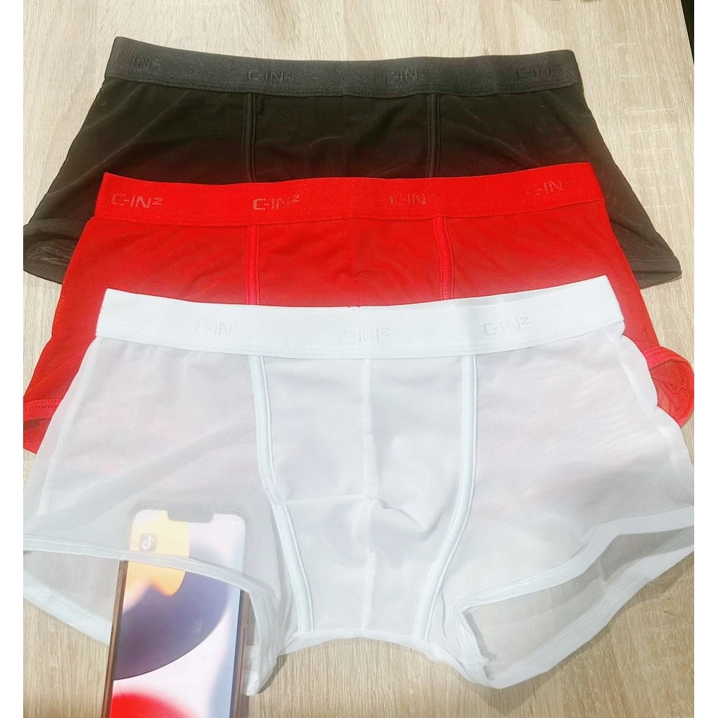 พร้อมส่งBoxer กางเกงในบ๊อกเซอร์ ผ้านิ่มตาข่ายใส่สบาย ไม่อึดอัด ระบายความร้อนได้ดี แห้งไว รับประกันความนิ่ม CN4-001