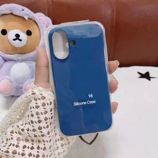 Case For 16 Pro Max กำมะหยี่ เนื้อซิลิโคน สีพื้น สำหรับ รุ่น ไอโฟน iPhone 16 16Pro 16Promax 16Plus 15Pro 15Promax 024
