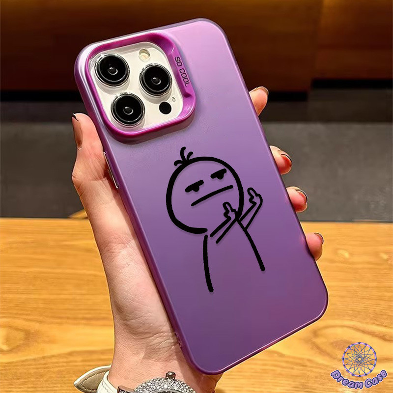 แฟชั่นตลกกราฟฟิติคนน้อยการเคลือบนุ่ม เคส IPhone 16 11 15 รูปที่ 3
