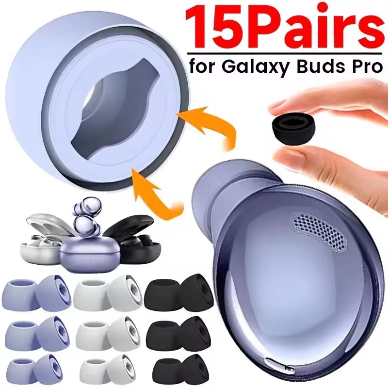 จุกหูฟังซิลิโคนอ่อนนุ่มสําหรับ Samsung Galaxy Buds Pro ที่อุดหูทดแทนกันลื่นสําหรับ Samsung Buds Pro