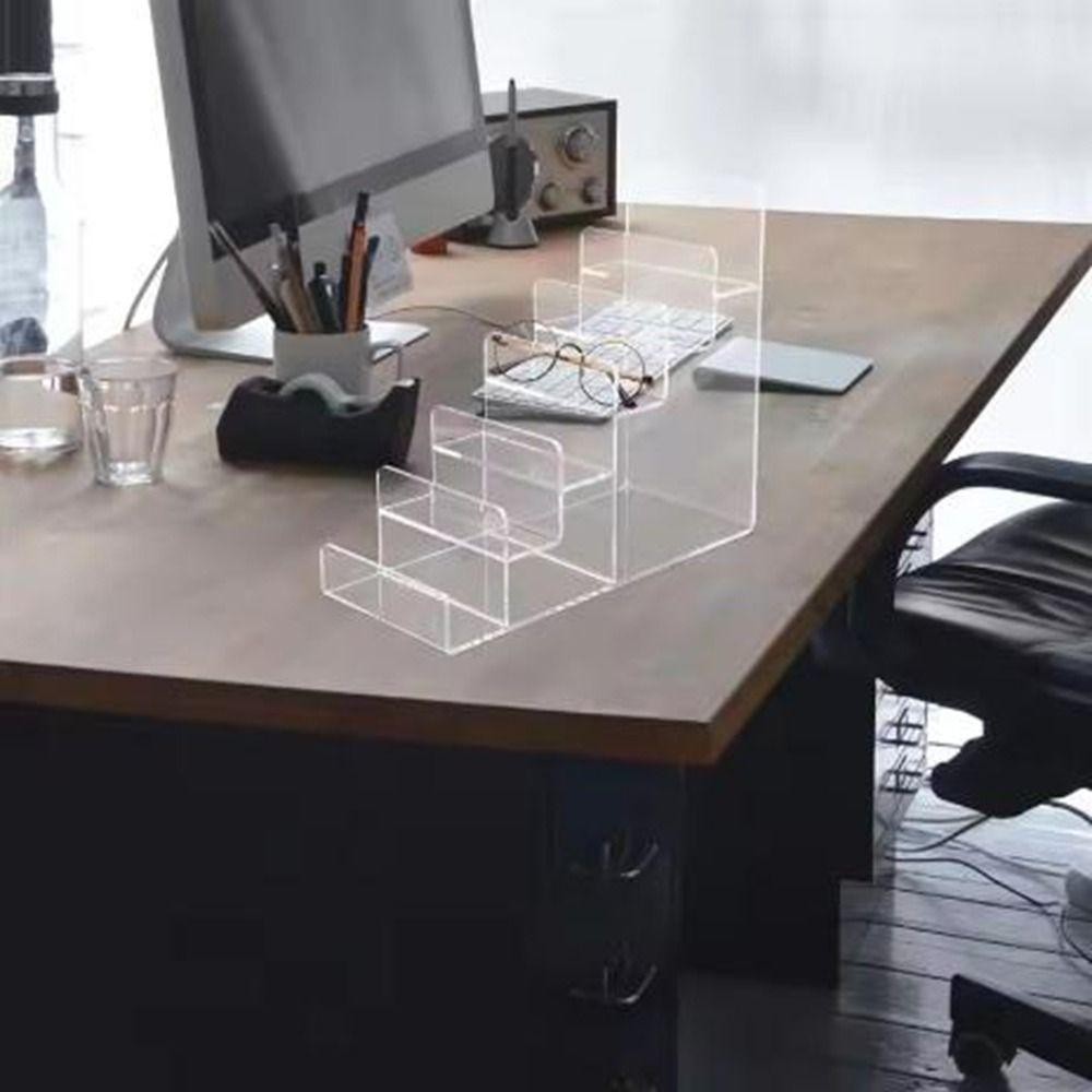 ขาตั้งจอแสดงผลกระเป๋าสตางค์ SOLARLINX, Multilayer Simple Wallet Glasses Storage Rack, Practical Space Saving Black Acrylic Display Stand Desktop ราคา ถูกที่สุด ดีลบีเคเค แกลเลอรีภาพที่ 6