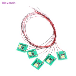 Thevantin ใหม่ ชุดโคมไฟ Led SMD 3528 12V ~ 18V สีขาวอบอุ่น สําหรับโมเดลรถไฟ 1 ชุด = 5 ชิ้น