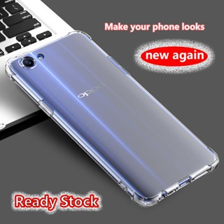 เคสโทรศัพท์มือถือเจลลี่นิ่ม แบบใส กันกระแทก 4 มุม สําหรับ Oppo A3 F7 Youth CPH1837