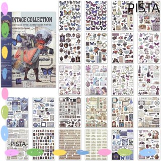 Pistachio สติกเกอร์กระดาษวาชิ หลากสีสัน สําหรับตกแต่ง DIY 24 แผ่น