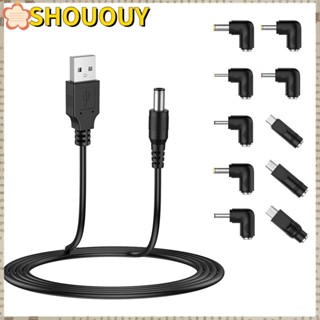 Shououy สายชาร์จ USB เป็น DC Type C Micro USB DC อเนกประสงค์ สําหรับบ้าน