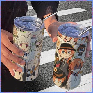 🥤Animation Peripheral 🥤Limited Thermos Cup🥤Bungou Stray Dog Q Version กระติกน้ําร้อนสเตนเลส คุณภาพสูง สําหรับออฟฟิศ