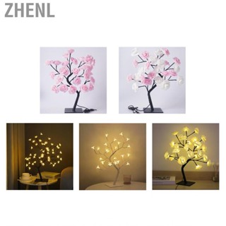 Zhenl Tabletop Bonsai Tree Lamp  USB Powered Christmas Gift Exquisite for Bedroom