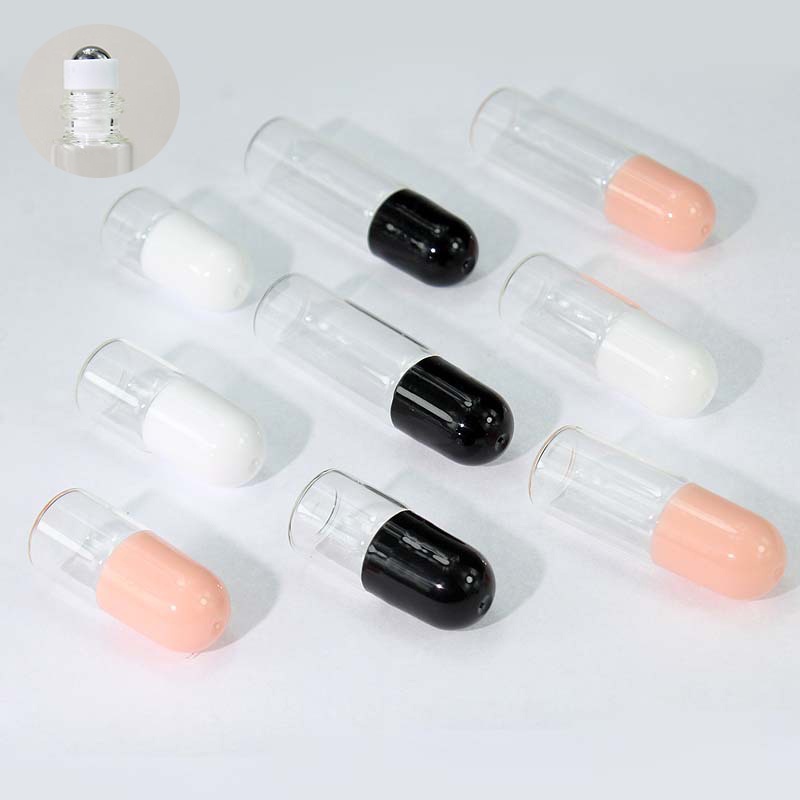 [GOOY] 1/2/3/5/10ml สีม้วนแก้วหนาบนขวดน้ําหอมเปล่า ขวดลูกกลิ้งสําหรับการเดินทาง TH