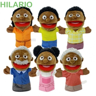 Hilario หุ่นมือเด็ก ของเล่นเด็ก ผู้ปกครอง-เด็ก ผิวดํา ของเล่นตุ๊กตาเพื่อการศึกษา ตุ๊กตานิ้วแอฟริกัน