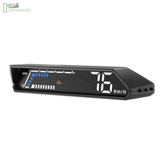 [ISHOWMAL-TH]Head-up Display ABS Black Display HUD Gauge OBD2 OBD2 Driving Computer-New In 9-