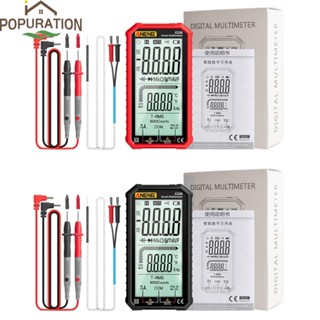 Pop มัลติมิเตอร์ True-RMS กระแสไฟฟ้า โอห์ม ประจุกระแสไฟต่อเนื่อง อุณหภูมิ ความถี่ ไดโอด ทดสอบ