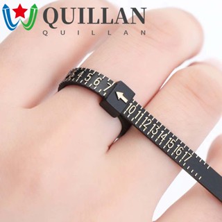 Quillan แหวนไม้บรรทัด วัดขนาดแหวน เส้นผ่าศูนย์กลางแหวน และขนาดนิ้ว แบบมืออาชีพ สไตล์ยุโรป และอเมริกา