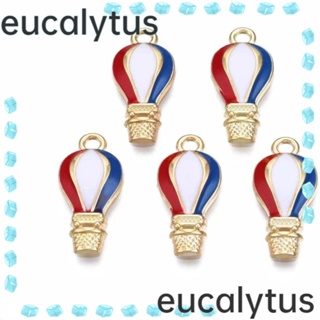 Eucalytus1 จี้ลูกโป่ง ชุบทอง ขนาดเล็ก สําหรับทําเครื่องประดับ DIY