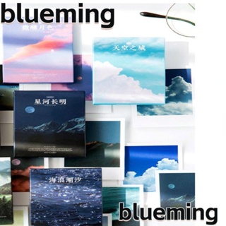 Blueming2 สติกเกอร์ ลายดวงจันทร์ หลากสี สําหรับติดตกแต่งสมุดภาพ DIY 4 กล่อง