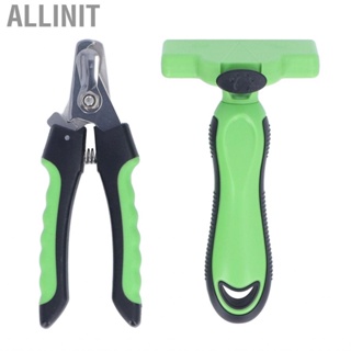 Allinit Pet Shedding Brush Nail Clipper Grooming Knots  For Pets