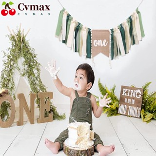 Cvmax แบนเนอร์เก้าอี้เด็ก ธีมป่า สีเขียว แขวนเก้าอี้ทานข้าวเด็ก ผ้าลินิน ละเอียดอ่อน ลายป่า สีเขียว เก้าอี้สูง แบนเนอร์เด็กผู้ชาย เด็กผู้หญิง