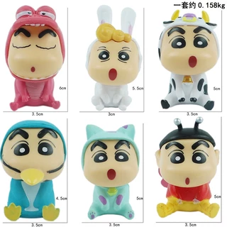 💥 จัดส่งจากประเทศไทย 💥ฟิกเกอร์โมเดลคอสเพลย์ การ์ตูนชินจัง 6 ชิ้น ต่อชุด สําหรับตกแต่งบ้าน เค้ก ชินจัง โมเดล โมเดลชินจัง