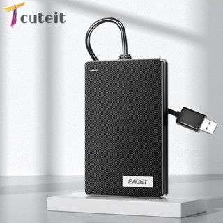 Tcuteit กล่องฮาร์ดไดรฟ์ภายนอก SATA เป็น USB3.0 5Gbps สําหรับ SATA HDD 2.5 นิ้ว