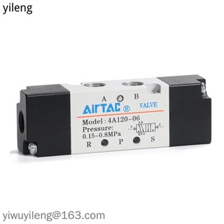 วาล์วโซลินอยด์ควบคุม 4A Series Airtac Type 5/2 4A120-06 4A12006