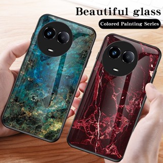 เคสโทรศัพท์มือถือกระจกนิรภัย TPU แบบนิ่ม ขอบแข็ง กันกระแทก สําหรับ Realme 11 5G 11 5G