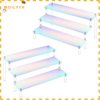 Moilyth ชั้นวางฟิกเกอร์อะคริลิค อเนกประสงค์ 1-3 ชั้น ทนทาน สําหรับเก็บสะสม