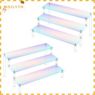 Moilyth ชั้นวางฟิกเกอร์อะคริลิค อเนกประสงค์ 1-3 ชั้น ทนทาน สําหรับเก็บสะสม