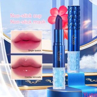 Non-stick Cup Color-changing Lipstick Raincoat Set Lock Color Lasting Lip Care Double Head Combination yuee