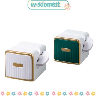 Wisdomest เครื่องบีบยาสีฟัน พลาสติก ทําความสะอาดผิวหน้า อเนกประสงค์ แบบคลิปหนีบ