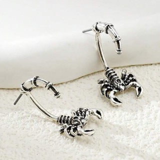 Retro Punk Scorpion Earrings for Girls New European and American Fashion Exaggerate Spicy Girl Earrings Fashion Trend