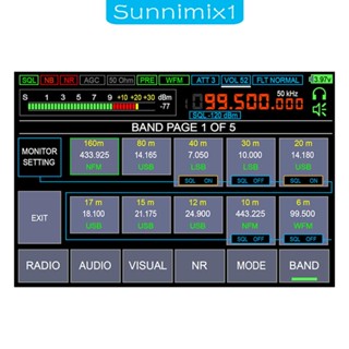 [Sunnimix1] อุปกรณ์รับสัญญาณวิทยุสื่อสาร หน้าจอ LCD พร้อมกระเป๋า EVA