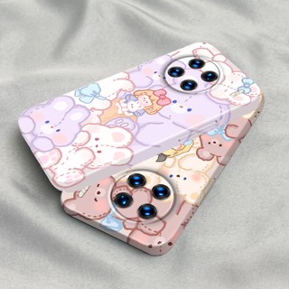 เคสโทรศัพท์มือถือ PC แข็ง ปิดด้านหลัง ลายหมีน่ารัก แวววาว สําหรับ Vivo X90 Pro X80 X70 T X60 s X50 V25 S15 S12 V20 S7 T Y75 Y55 T1 S1