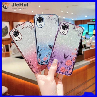 Jiehui เคสโทรศัพท์มือถือ ลายผีเสื้อกระพริบ สําหรับ OPPO A17K MMHY