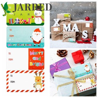 Jarred สติกเกอร์ฉลาก ลายสโนว์แมน คริสต์มาส 2 นิ้ว 500 ชิ้น ต่อม้วน