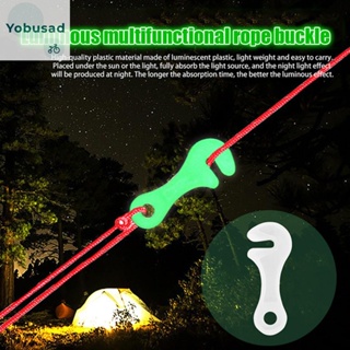 [Yobusad.th] หัวเข็มขัดเรืองแสง กันลม สําหรับเต็นท์ 10 ชิ้น