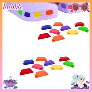 Bubble จี้ยาง รูปการ์ตูนรองเท้า หลากสี ลอกออกได้ สําหรับตกแต่งรองเท้า DIY 2 ชิ้น