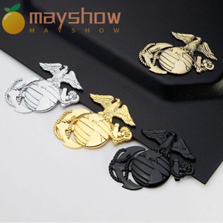 Mayshow สติกเกอร์สัญลักษณ์ โลหะผสมสังกะสี กันน้ํา ทนทาน สําหรับตกแต่งประตูรถยนต์ 2 ชิ้น