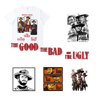 แผ่นสติกเกอร์ The Bad The Ugly Iron on Patches ซักทําความสะอาดได้ สําหรับตกแต่งเสื้อผ้า DIY