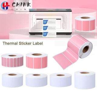 Chink สติกเกอร์ฉลากความร้อน ทรงกลม มีกาวในตัว ลายโลโก้ DIY สําหรับติดตกแต่ง