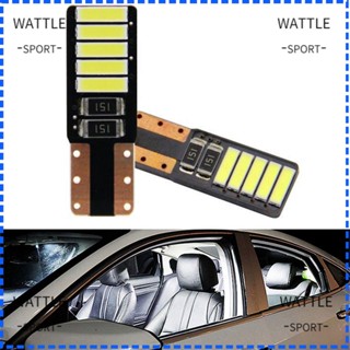 Wattle หลอดไฟติดป้ายทะเบียนรถยนต์ 2 ชิ้น หลอดไฟ 2 ชิ้น 7020 10SMD COB LED