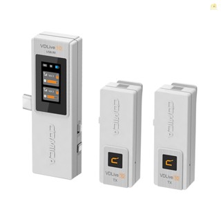 Banana_pie COMICA VDLive10 ตัวรับส่งสัญญาณไมโครโฟนไร้สาย USB 2.4G พร้อมพอร์ตชาร์จ Type-C สําหรับสมาร์ทโฟน กล้อง คอมพิวเตอร์ ไลฟ์สตรีม
