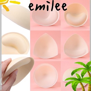 EMILEE แผ่นโฟมฟองน้ํา ถอดได้ อุปกรณ์เสริม สําหรับรองหน้าอกบิกินี่ 1 คู่