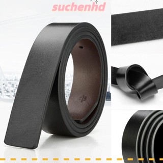 SUCHENHD เข็มขัดหนังแท้ ลําลอง แบรนด์หรู แบบเปลี่ยน 3.3 ซม.