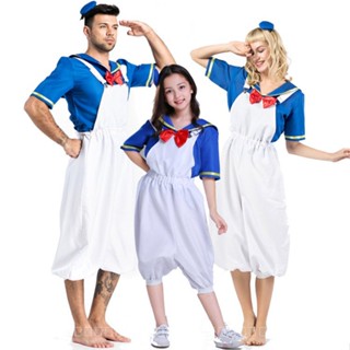 [0714]SHWZ-COS-QZZ Men and Women Couple Donald Duck Combination Costume Costume Role Play Parent-child clothing Comic  Animation  Gift  Halloween  COSPLAYCouple clothing  Z27G