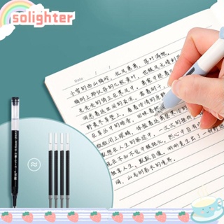 SOLIGHTER 6 ชิ้น / เซต ปากกาเจล อุปกรณ์สํานักงาน โรงเรียน สร้างสรรค์ เครื่องเขียน หัวใจ พร้อมคลิป เขียน เครื่องมือกด ประเภทลายเซ็น ปากกา